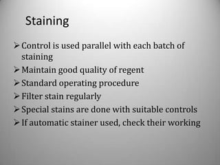 quality control in clinical pathology | PPTX