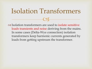 Upstream Isolation Power quality & demand side management | PPTX