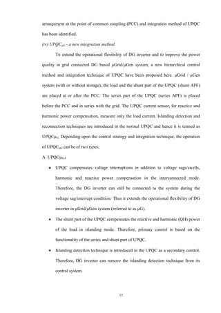 Power quality improvement of distributed generation integrated ne | PDF
