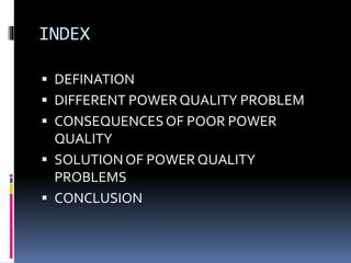 Power quality improvement techniques | PPTX | Power and Energy Industry ...