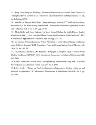 Power quality improvement using UPQC | PDF