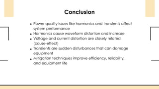 Comprehensive Analysis of Power Quality, Harmonics, and Transients in ...