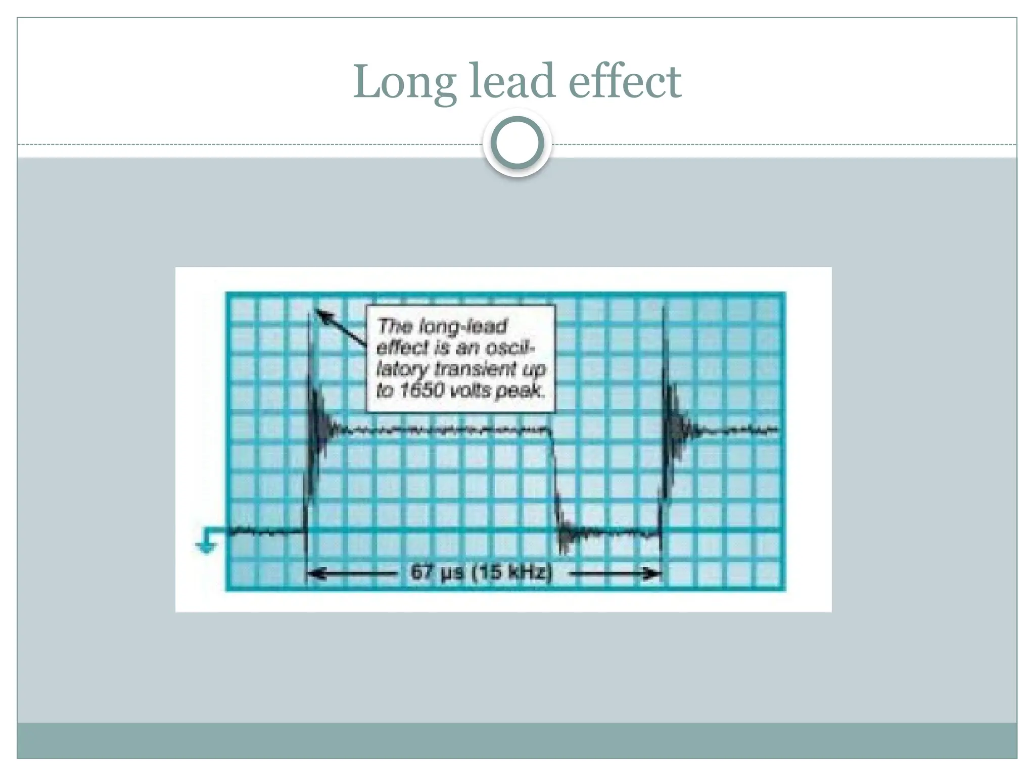Long lead effect
 