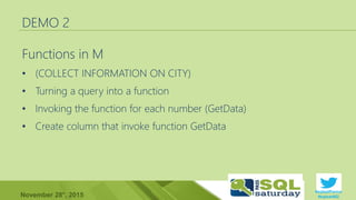 #sqlsatParma
#sqlsat462November 28°, 2015
DEMO 2
•
•
•
•
 