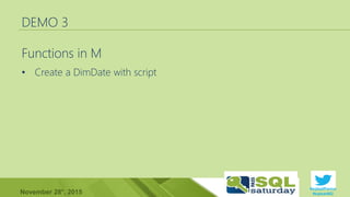 #sqlsatParma
#sqlsat462November 28°, 2015
DEMO 3
•
 
