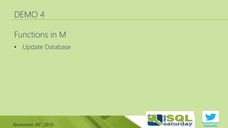 #sqlsatParma
#sqlsat462November 28°, 2015
DEMO 4
•
 