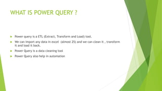 Power query | PPTX