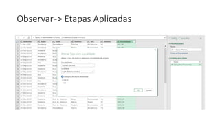 Observar-> Etapas Aplicadas
 
