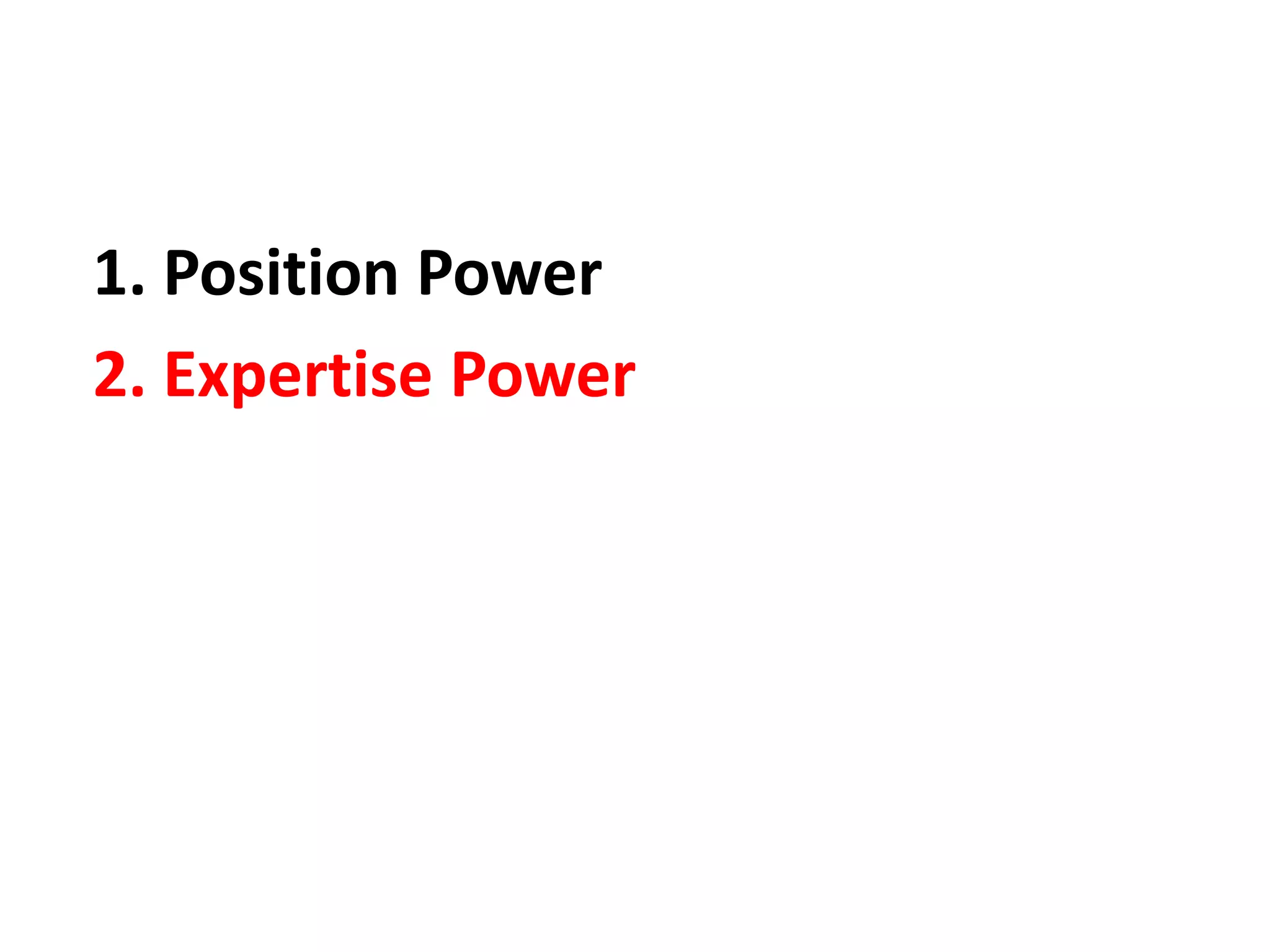 types of position power