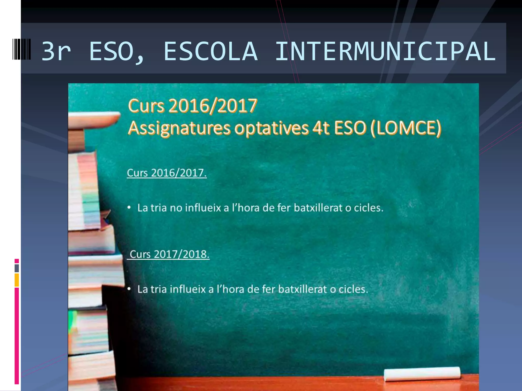 3r ESO, ESCOLA INTERMUNICIPAL
 