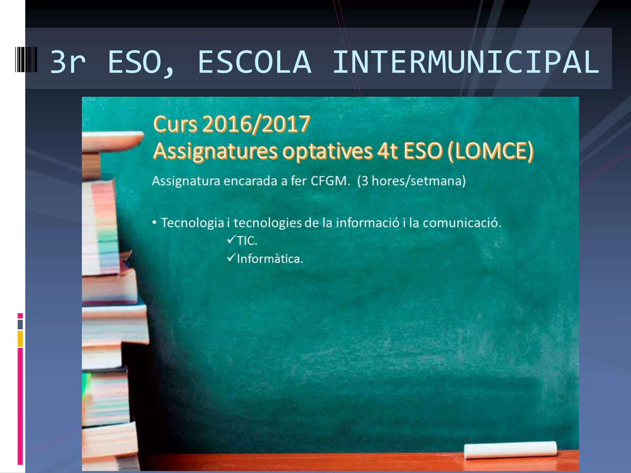 3r ESO, ESCOLA INTERMUNICIPAL
 