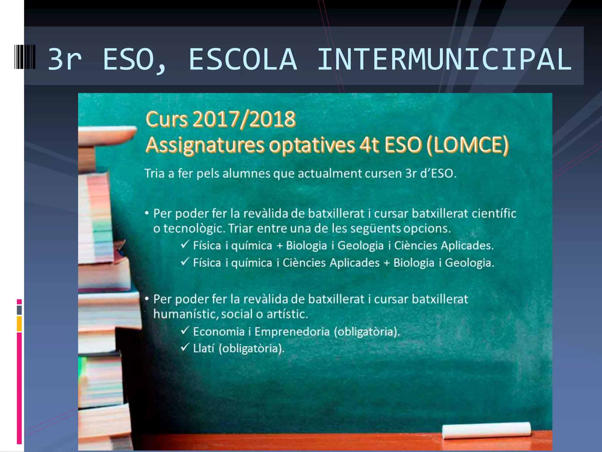 3r ESO, ESCOLA INTERMUNICIPAL
 