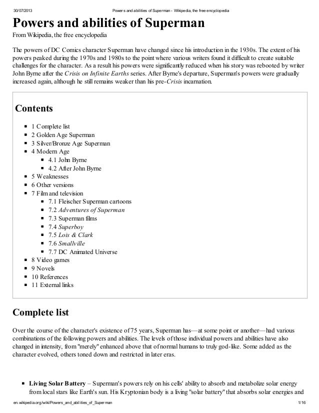 powers and abilities of