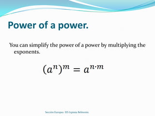 Powers And Roots | PPTX