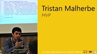 @ClubPowerBI @aosComm @GUSS_FRANCEPower Saturday 2019
Tristan Malherbe
MVP
 