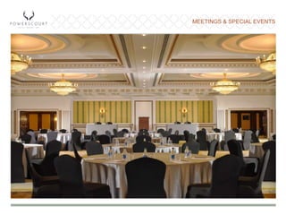 MEETINGS & SPECIAL EVENTS
 