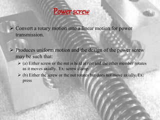 Power screw | PPTX