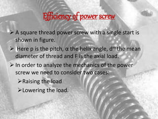 Power screw | PPTX
