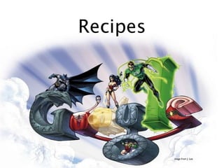 Recipes




          image from J. Lee
 