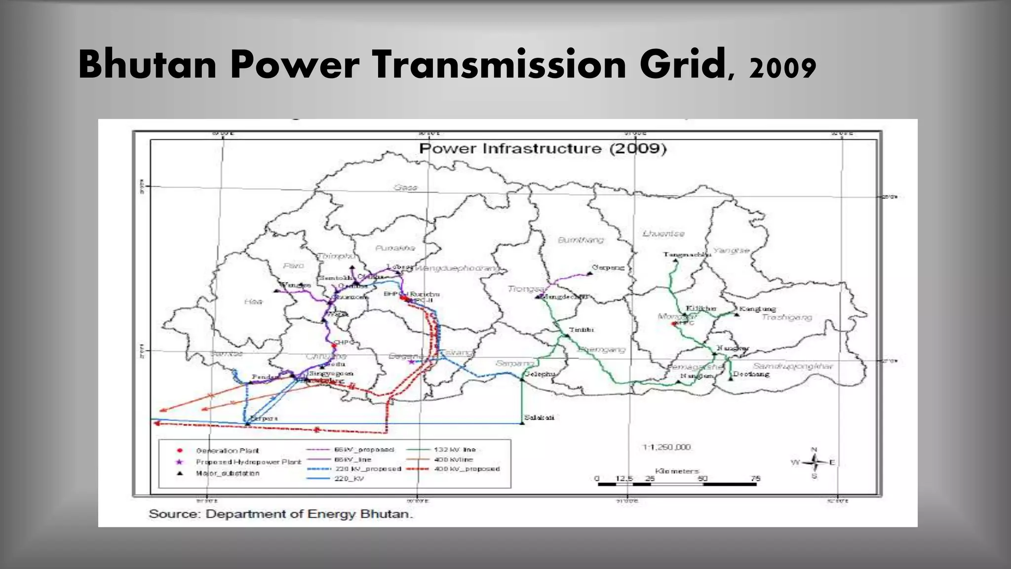 Bhutan Power Transmission Grid, 2009
 