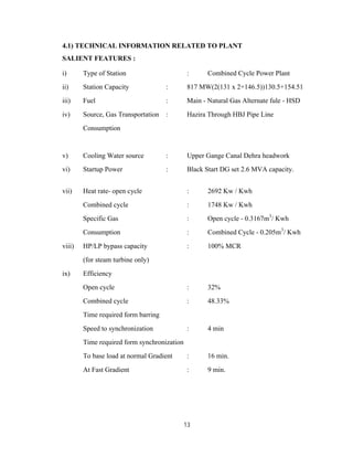 gas power plant ntpc dadri | PDF