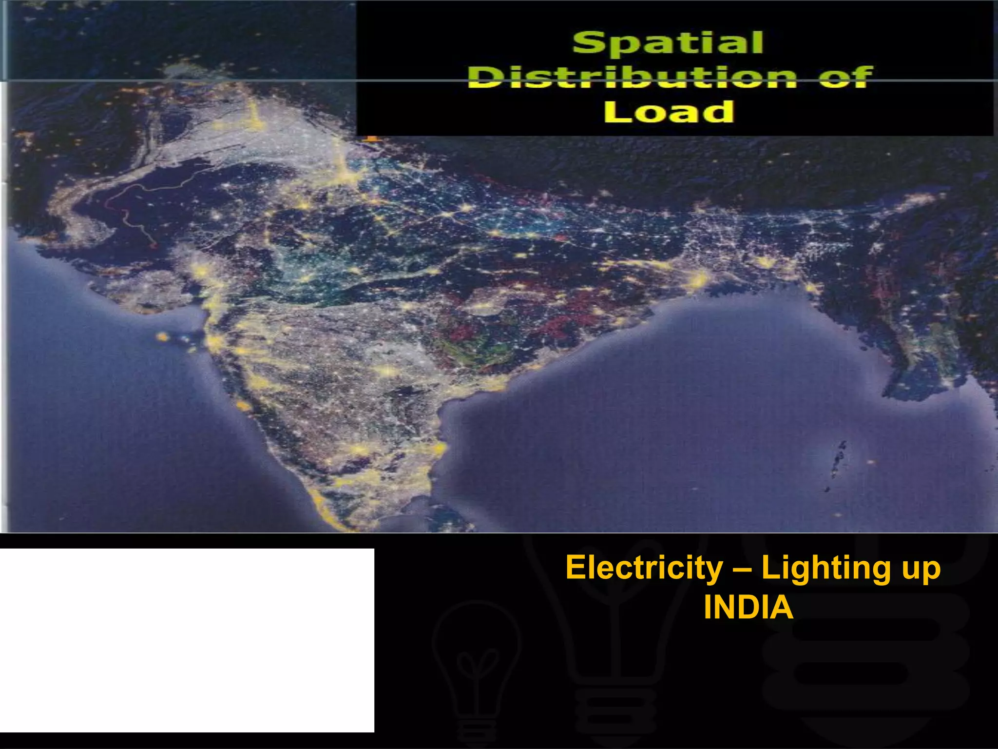 Electricity – Lighting up
          INDIA
 