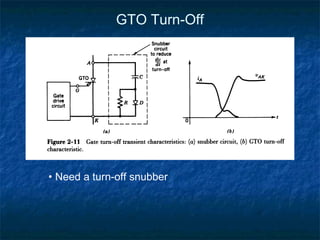 GTO Turn-Off
• Need a turn-off snubber
 