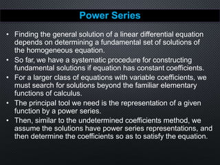 Power series and radius of convergence | PPTX