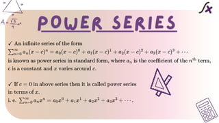 power series mathematics power point presentaion | PDF