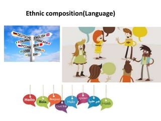 Ethnic composition(Language)
 
