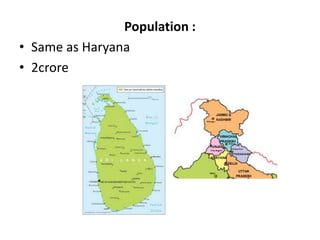 Population :
• Same as Haryana
• 2crore
 