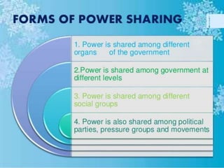 Power Sharing ch 1