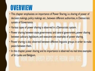 Power Sharing ch 1