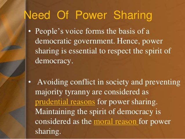 Power Sharing In India