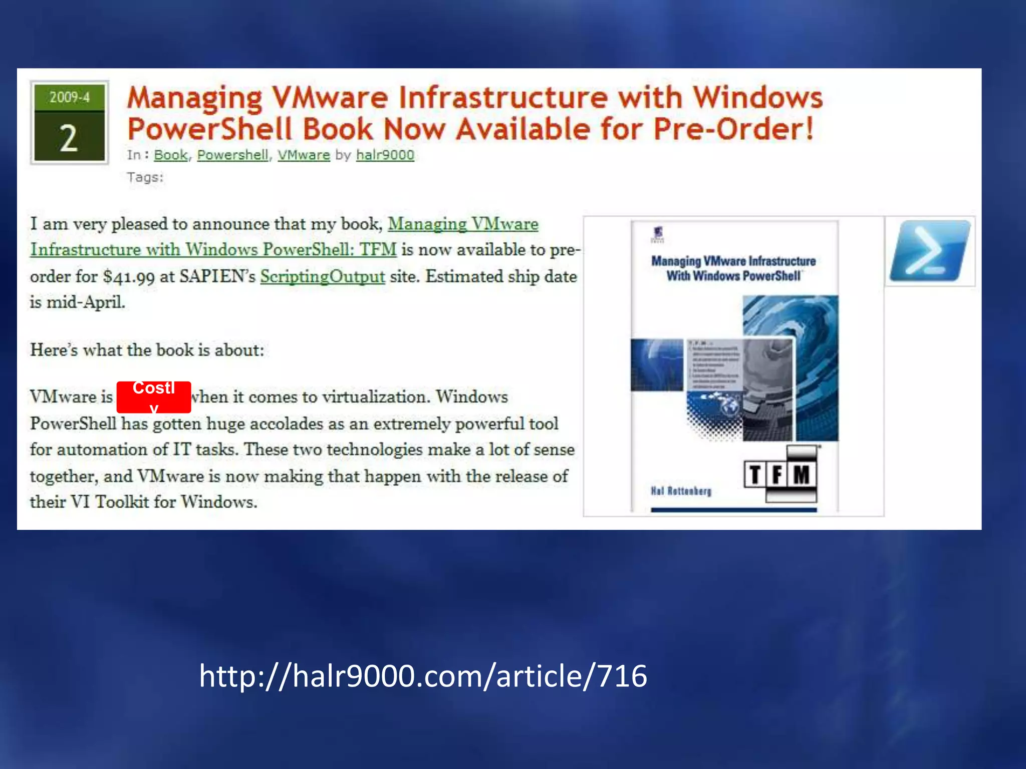 Costlyhttp://halr9000.com/article/716