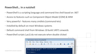 PowerShell: The increased use of PowerShell in cyber attacks | PPT