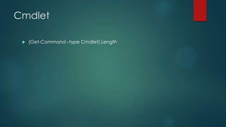 Cmdlet


(Get-Command –type Cmdlet).Length

 