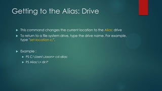 Powershell alias | PPTX