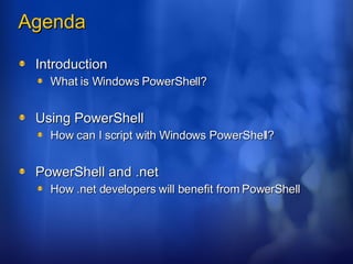 Powershell Seminar @ ITWorx CuttingEdge Club | PPT