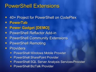 Powershell Seminar @ ITWorx CuttingEdge Club | PPT