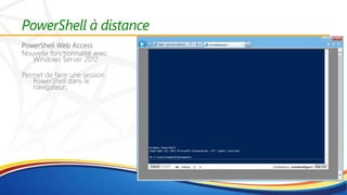 PowerShell à distance
 
