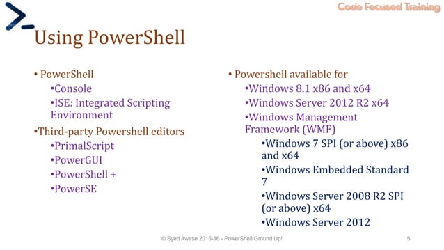 Powershell training material | PDF