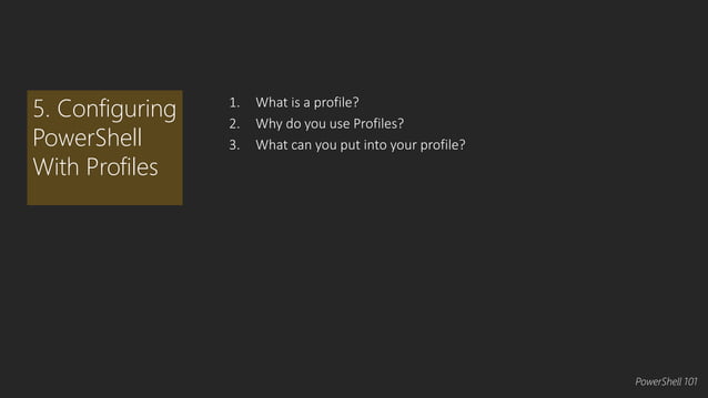 PowerShell 101 | PPTX | Operating Systems | Computer Software and ...