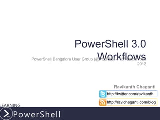 PowerShell 3.0 workflows | PPTX | Web Development | Internet