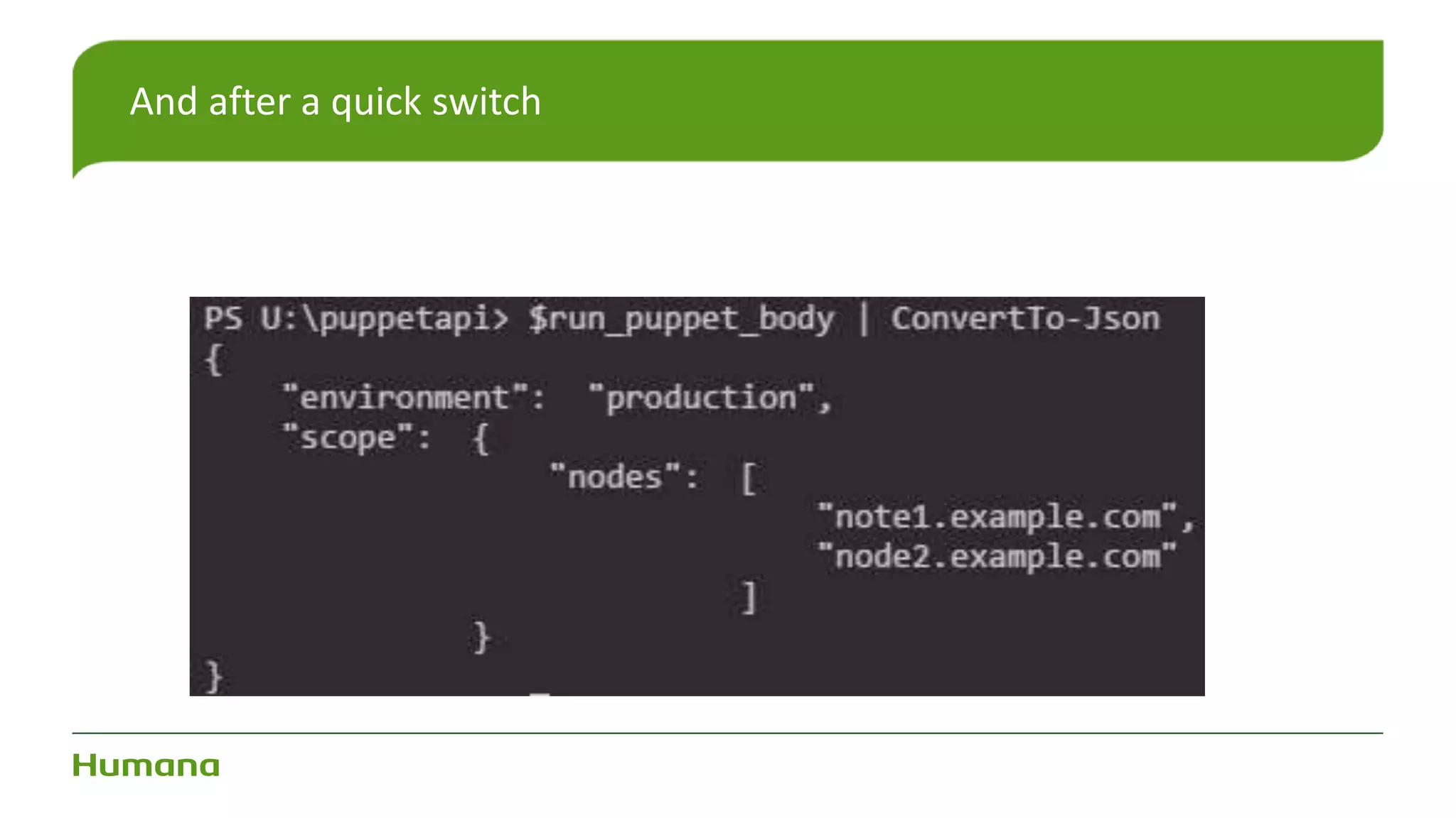 And after a quick switch
 