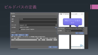 ビルドパスの定義 
TFSのビルド定義を 指定  