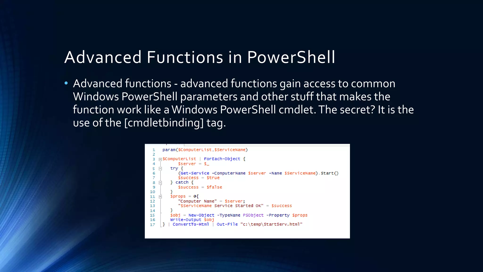 Power shell basics day 9 | PPTX