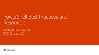 PowerShell Best Practices and Resources | PPT