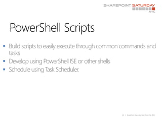 PowerShell for SharePoint Admins | PPTX