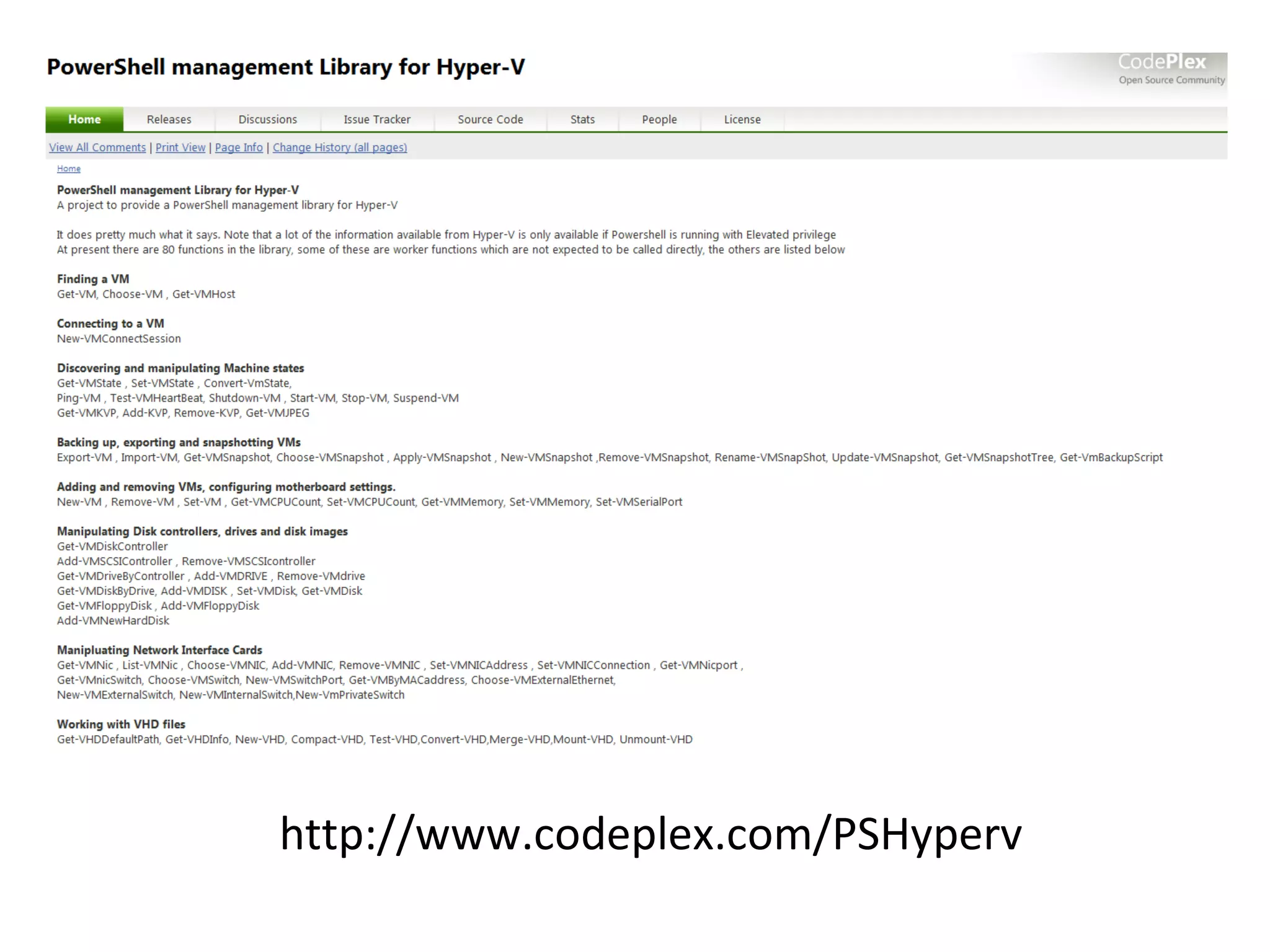 http://www.codeplex.com/PSHyperv 